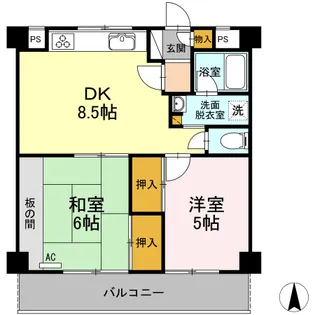 植田コーポ【2階】の間取り