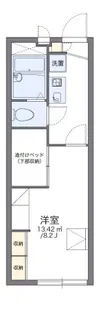 レオパレス小室【2階】の間取り