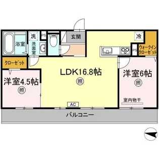 グランドゥール中庄【2階】の間取り