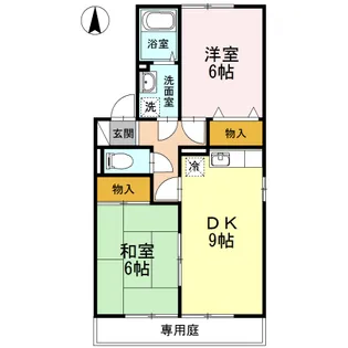 ファミールパレス B棟【1階】の間取り