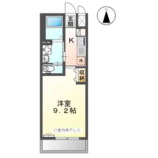 M’z two(エムズ 2)【1階】の間取り