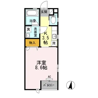 ノーブルシオリ【201号室】の間取り