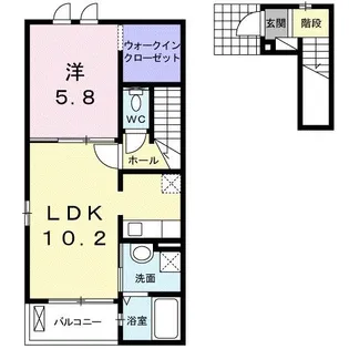 プラシード・ベル【2階】の間取り
