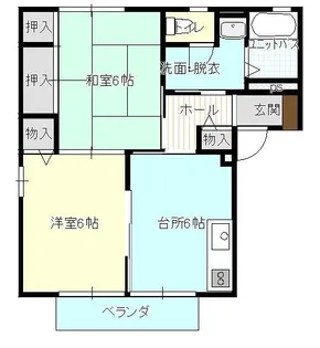 サンローズ野上【202号室】の間取り