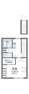 レオパレスイシハラⅠ【2階】の間取り