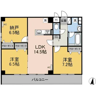 グロリオサ【4階】の間取り