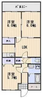 シャインブライトリー寿館【2階】の間取り