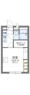 レオパレス吉備中山【2階】の間取り