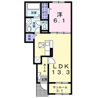 フェニックス【1階】の間取り