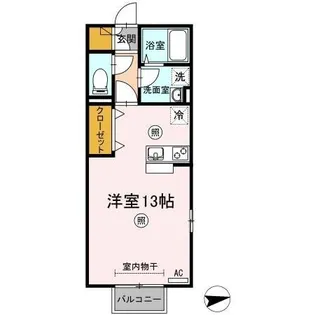 パラディー森塚【210号室】の間取り