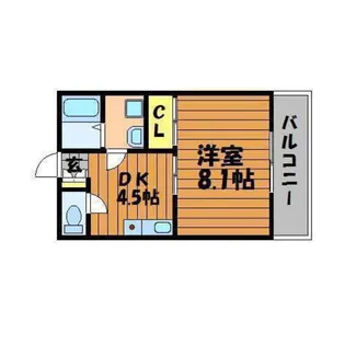 オリンピアエースB棟【1階】の間取り