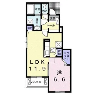 エレガンテ Ⅰ【1階】の間取り