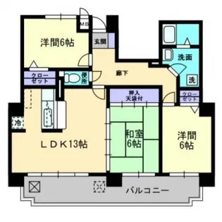 アーバン松浜【5階】の間取り