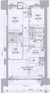 ソシオ入船【905号室】の間取り