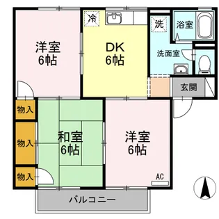 コーポジョイフル【203号室】の間取り