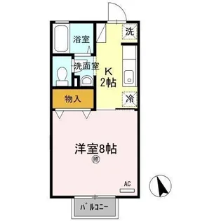 サンピア・K B棟【2階】の間取り