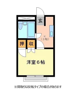 カレッヂ1【1階】の間取り