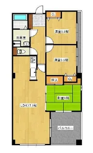 港町ジー・アンド・ピー【5階】の間取り