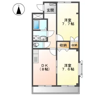グリーンハイツ【1階】の間取り