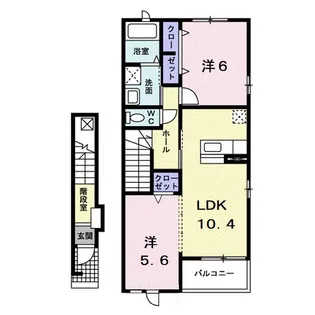 グラース メゾン【2階】の間取り