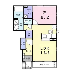 アンダンテC【1階】の間取り