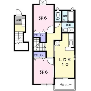 グリーンパレス【2階】の間取り