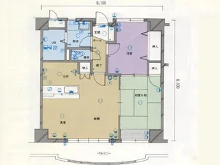 アロード尾道【5階】の間取り