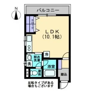 MAISON DE QUATRE Ⅱ【103号室】の間取り