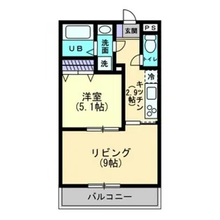 アルーア西町【101号室】の間取り