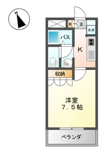 クレディール【1階】の間取り
