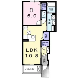 グランディオーズTOKI Ⅱ【1階】の間取り