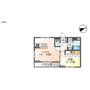 ベルソルト【2階】の間取り