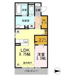 ヴィーブルF【2階】の間取り