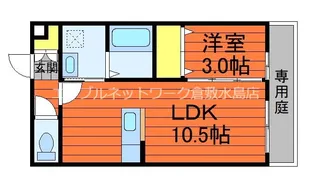 カンパーニャ・エフ A【1階】の間取り