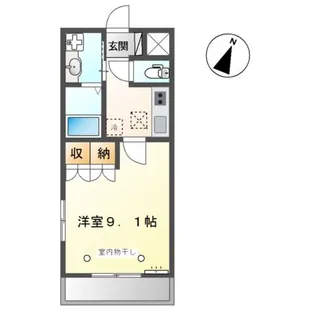 カリーノ桜井Ⅱ【1階】の間取り