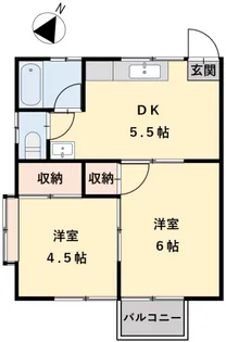 味野コーポ【2階】の間取り