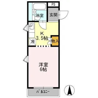 シャインコート【305号室】の間取り