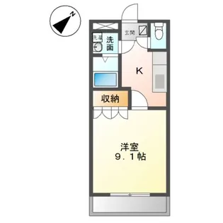 メゾン羽島【1階】の間取り