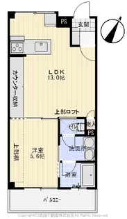 take five B【308号室】の間取り