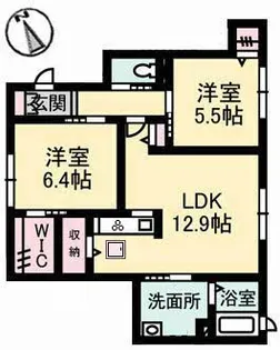 ブリーゼ・モール A棟【1階】の間取り