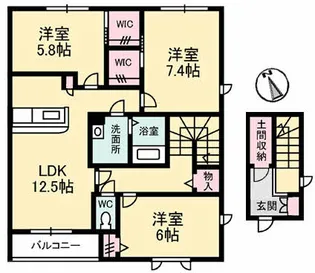 ベイパートレイル【203 号室】の間取り