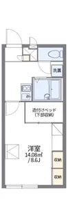 レオパレスルリームⅢ【2階】の間取り