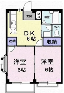 エルディム大喜多【2階】の間取り