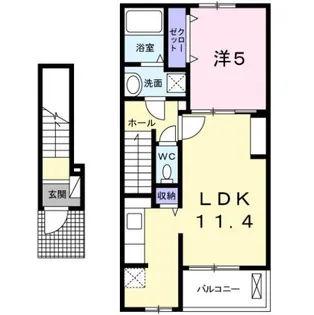 ルーベル土器 B【2階】の間取り