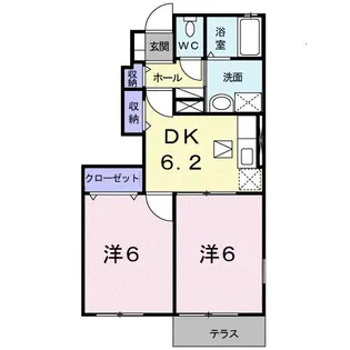 ウインターワルツB【1階】の間取り