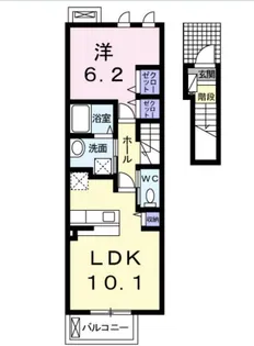 ミルフロールⅡ【2階】の間取り