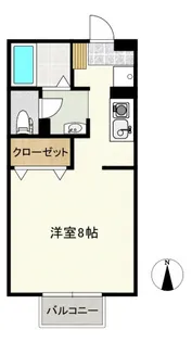 メゾン元浜【202号室】の間取り