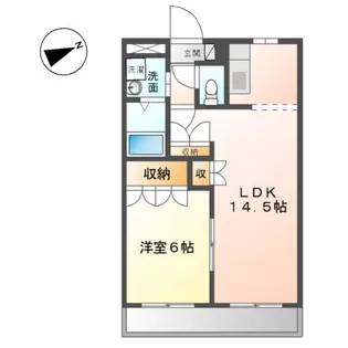 ルミナス玉島【1階】の間取り