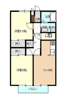 プロムナードB【2階】の間取り