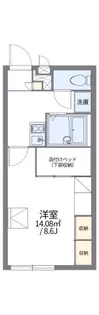レオパレスジュネス【2階】の間取り